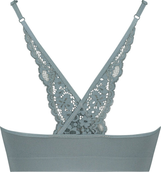 Hunkemöller Dames Lingerie Naadloze Bralette Rose - Groen - Maat M