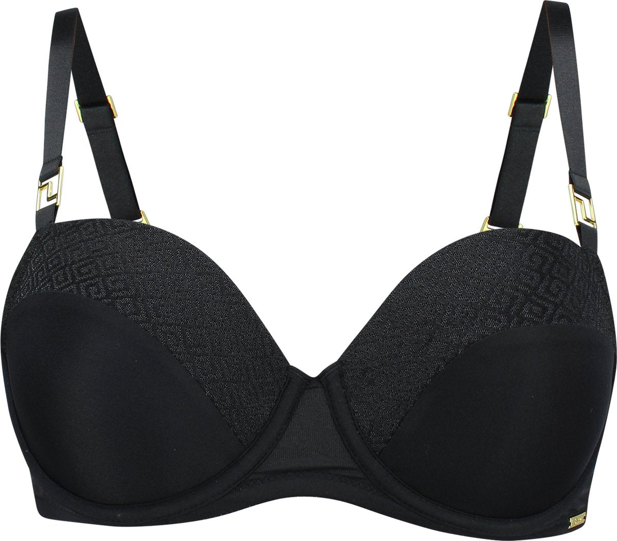 SAPPH - Roma Voorgevormde BH - Maat 85D - Zwart - Met Beugel - Dames