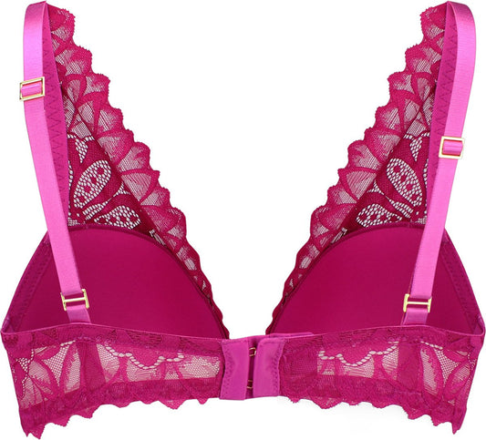SAPPH - Flora Voorgevormde BH Fuchsia - Maat 75D - Fuchsia Roze - Met Beugel - Dames