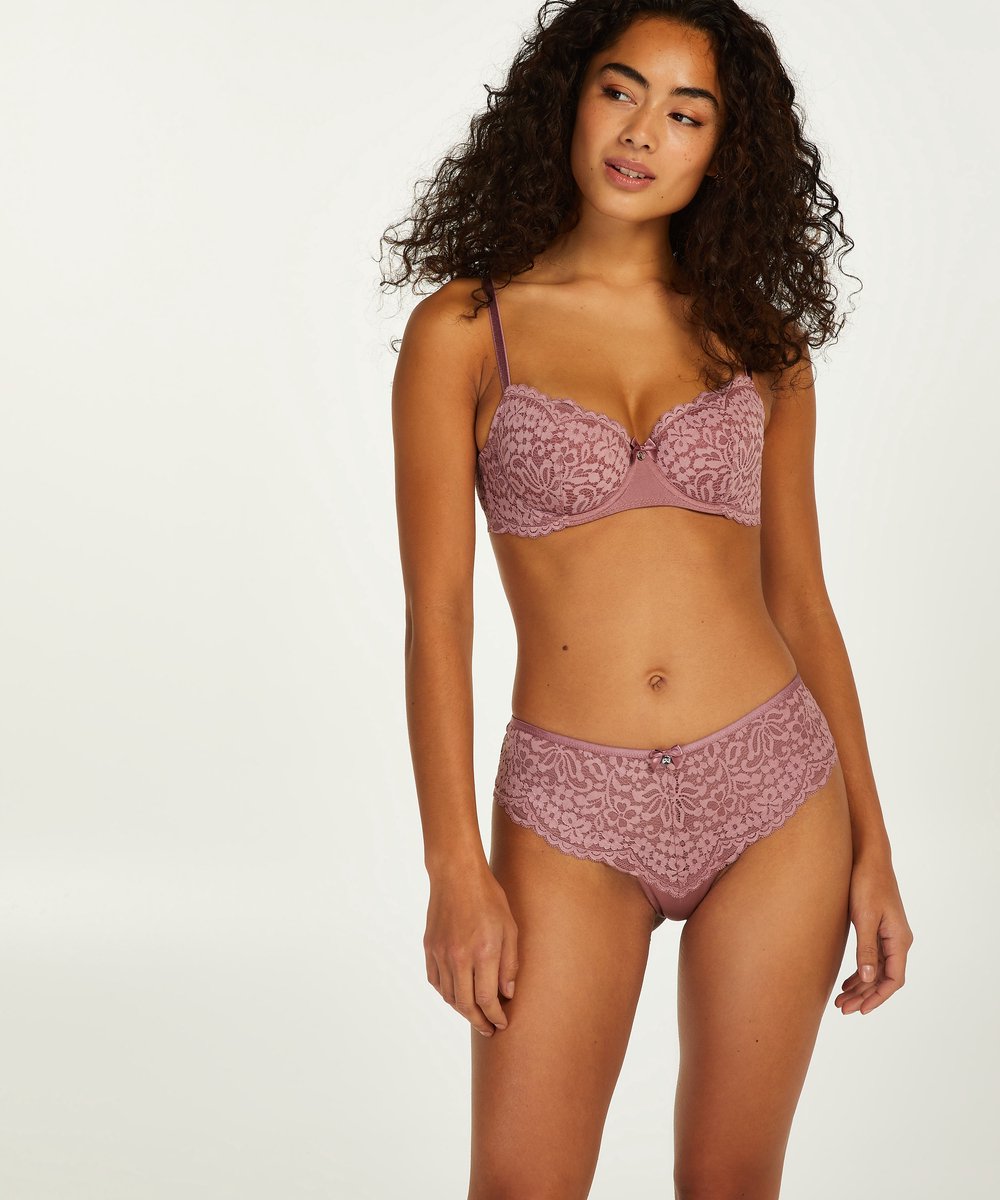  Hunkemöller Dames Lingerie Voorgevormde Beugel Bh Rose - Paars - Maat G80