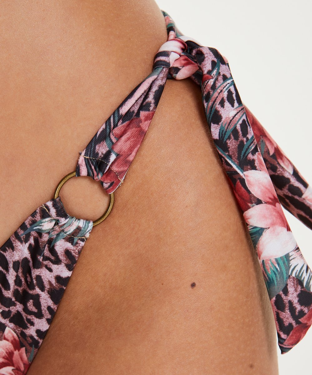  Hunkemöller Dames Badmode Rio Bikinibroekje Animalia Rose - Bruin - Maat L