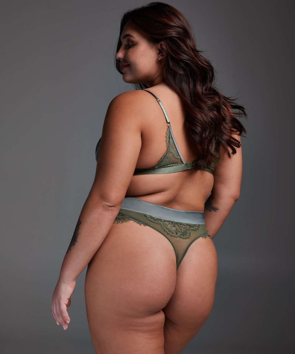  Hunkemöller Dames Lingerie Bralette Hannako - Groen - Maat L