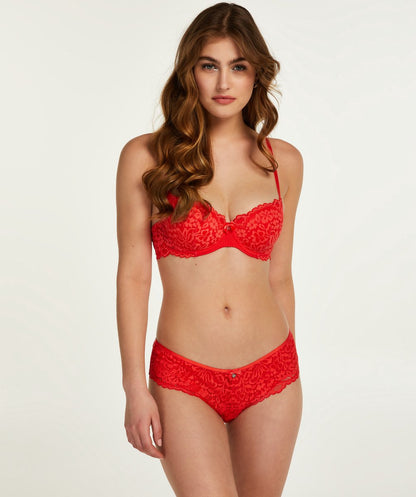  Hunkemöller Dames Lingerie Voorgevormde Beugel Bh Rose - Rood - Maat C75