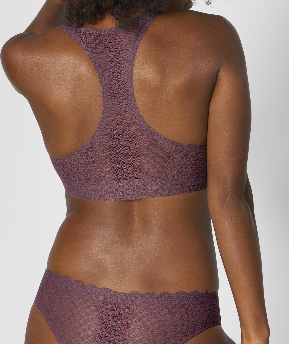  Sloggi ZERO Feel Lace Top - Kaluha - Maat M
