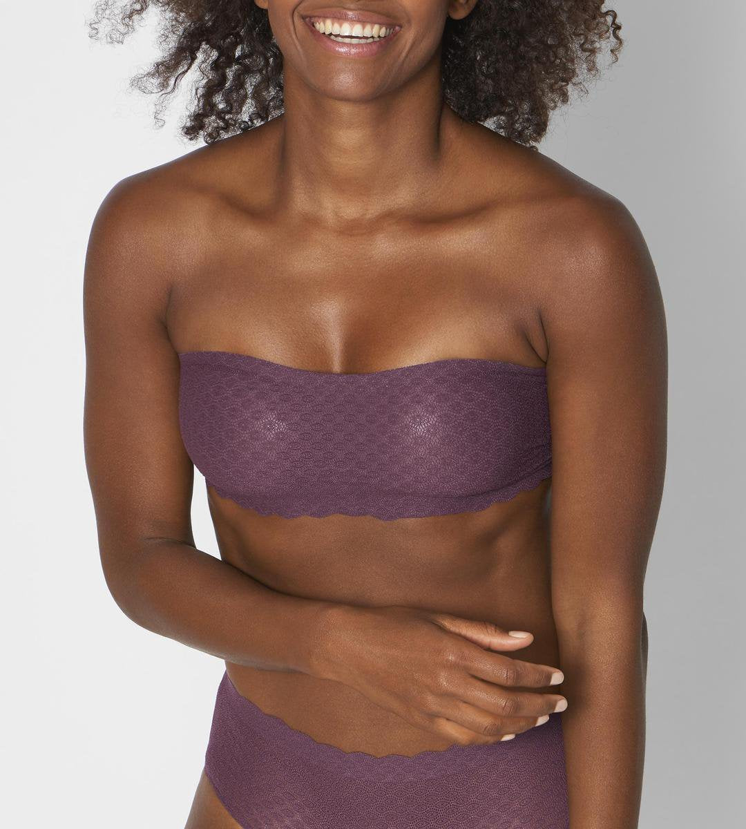  Sloggi ZERO Feel Lace Bandeau - Kaluha - Maat M