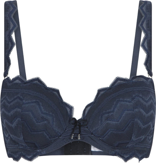  LingaDore - Midnight Push Up BH - Maat 80C - Blauw - Maximizer Bh - Dames