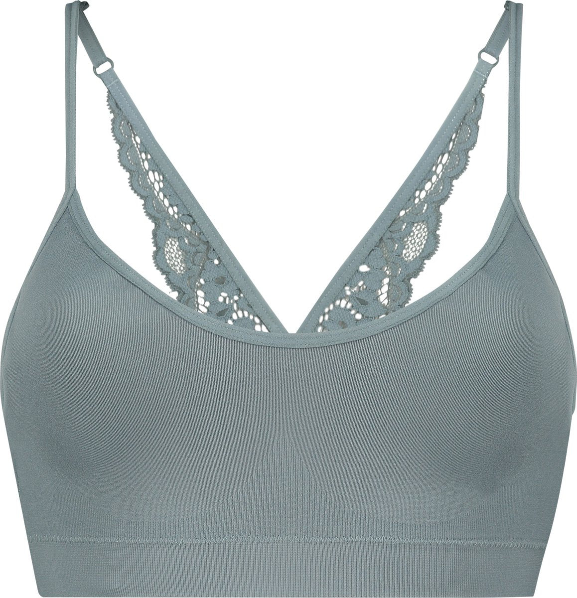  Hunkemöller Dames Lingerie Naadloze Bralette Rose - Groen - Maat M