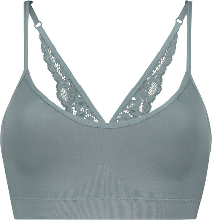  Hunkemöller Dames Lingerie Naadloze Bralette Rose - Groen - Maat M