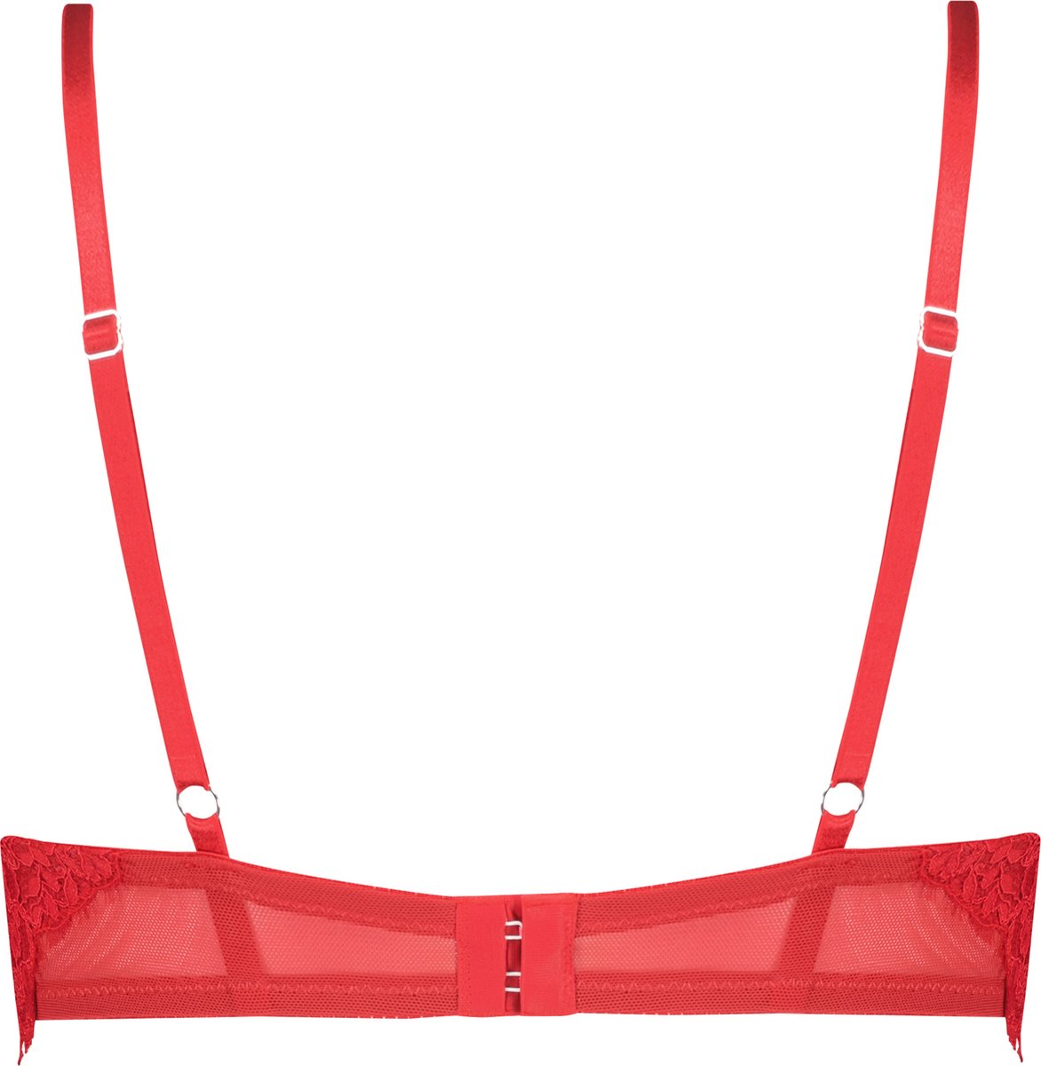  Hunkemöller Dames Lingerie Voorgevormde Longline Beugel Bh Pauline - Rood - Maat C80