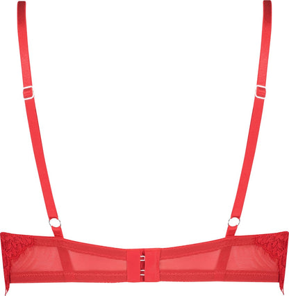  Hunkemöller Dames Lingerie Voorgevormde Longline Beugel Bh Pauline - Rood - Maat C80
