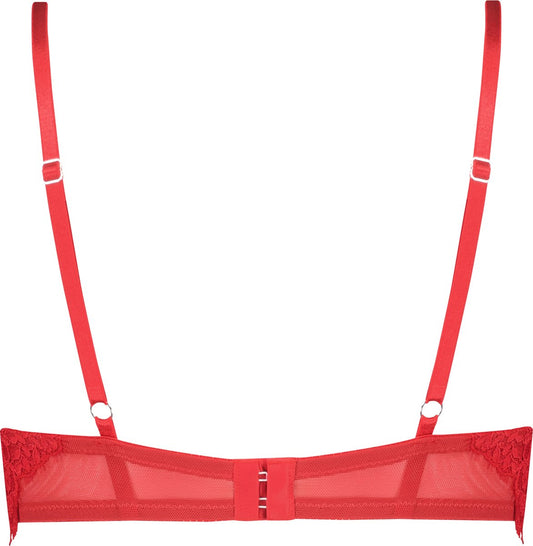  Hunkemöller Dames Lingerie Voorgevormde Longline Beugel Bh Pauline - Rood - Maat C80