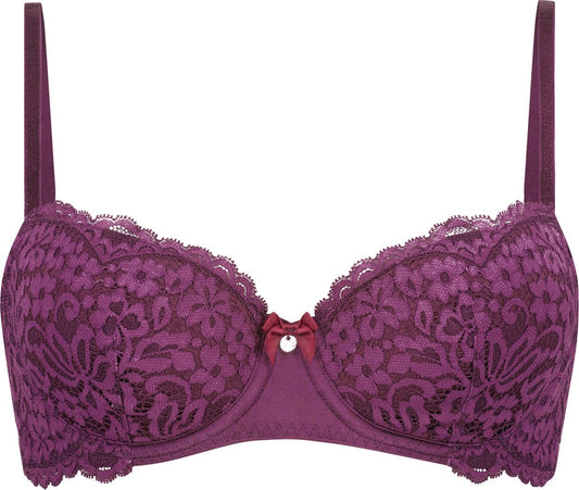  Hunkemöller Dames Lingerie Voorgevormde Beugel Bh Rose - Paars - Maat E75