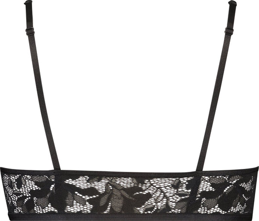 Hunkemöller Dames Lingerie Niet-voorgevormde Bralette Elle HKM X NA-KD - Zwart - Maat 2XS