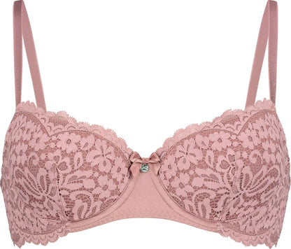 Hunkemöller Dames Lingerie Voorgevormde Beugel Bh Rose - Paars - Maat G80