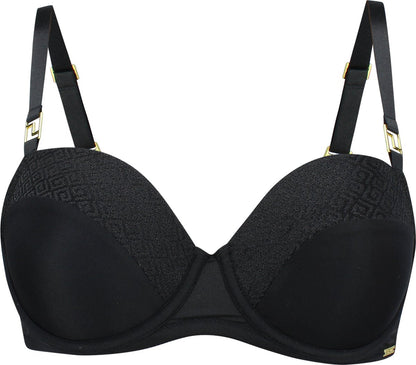  SAPPH - Roma Voorgevormde BH - Maat 85D - Zwart - Met Beugel - Dames