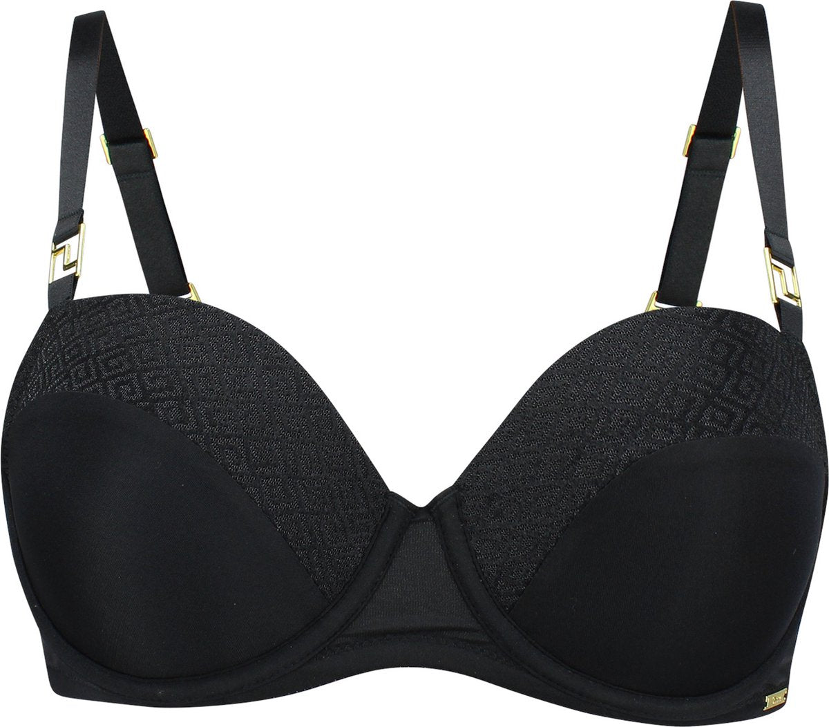  SAPPH - Roma Voorgevormde BH - Maat 85D - Zwart - Met Beugel - Dames
