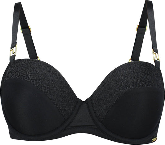  SAPPH - Roma Voorgevormde BH - Maat 85D - Zwart - Met Beugel - Dames