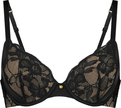  SAPPH - Bellona Voorgevormde BH - Maat 95C - Zwart - Met Beugel - Dames