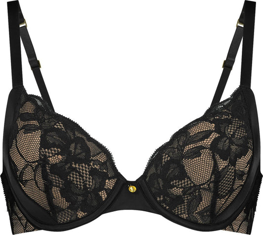  SAPPH - Bellona Voorgevormde BH - Maat 95C - Zwart - Met Beugel - Dames