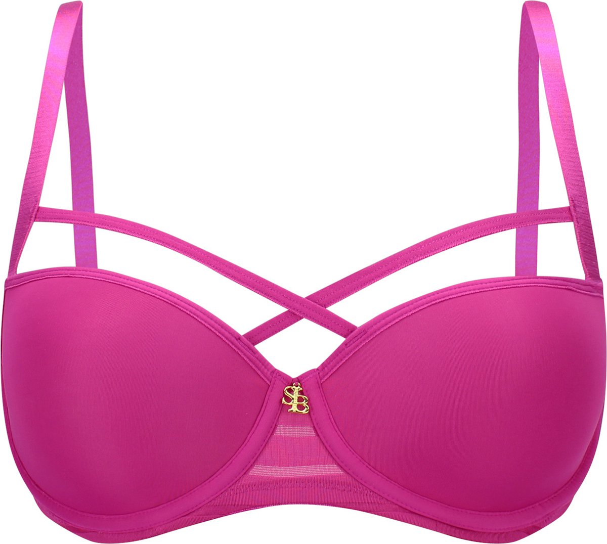  SAPPH - Rosie Voorgevormde BH Fuchsia - Maat 90B - Fuchsia Roze - Met Beugel - Dames