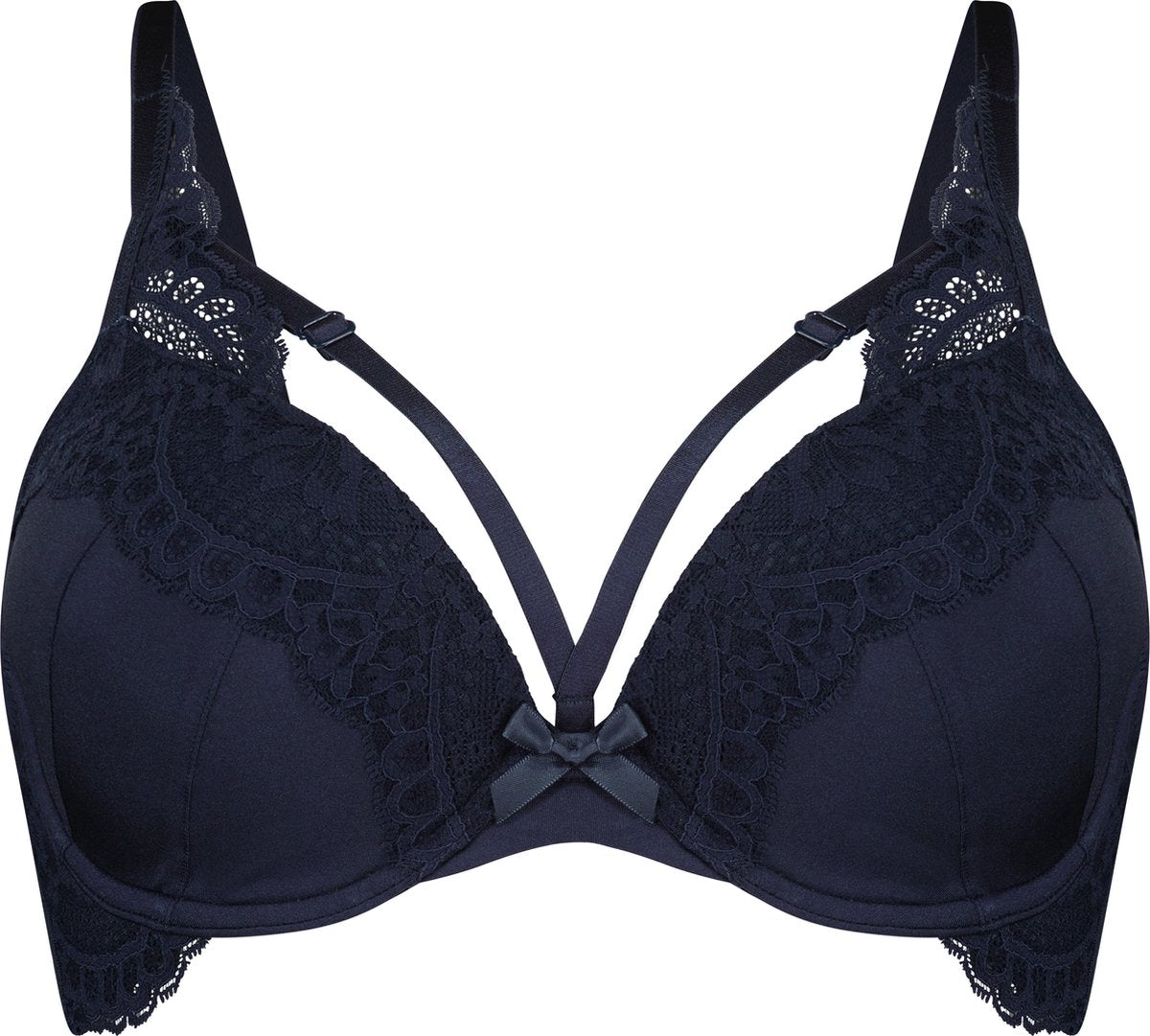 Hunkemöller Dames Lingerie Voorgevormde Beugel Bh Georgia - Blauw - Maat E75