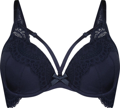  Hunkemöller Dames Lingerie Voorgevormde Beugel Bh Georgia - Blauw - Maat E75