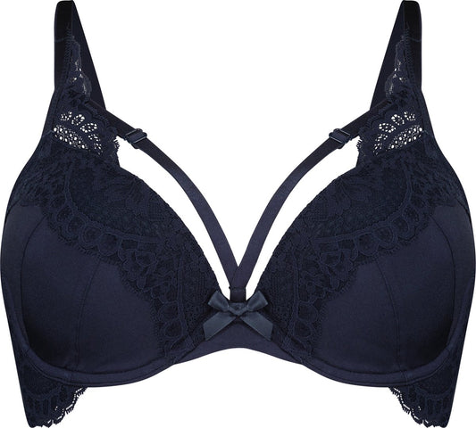 Hunkemöller Dames Lingerie Voorgevormde Beugel Bh Georgia - Blauw - Maat E75