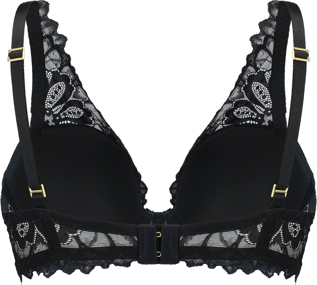  SAPPH - Flora Voorgevormde BH Zwart - Maat 80B - Zwart - Met Beugel - Dames