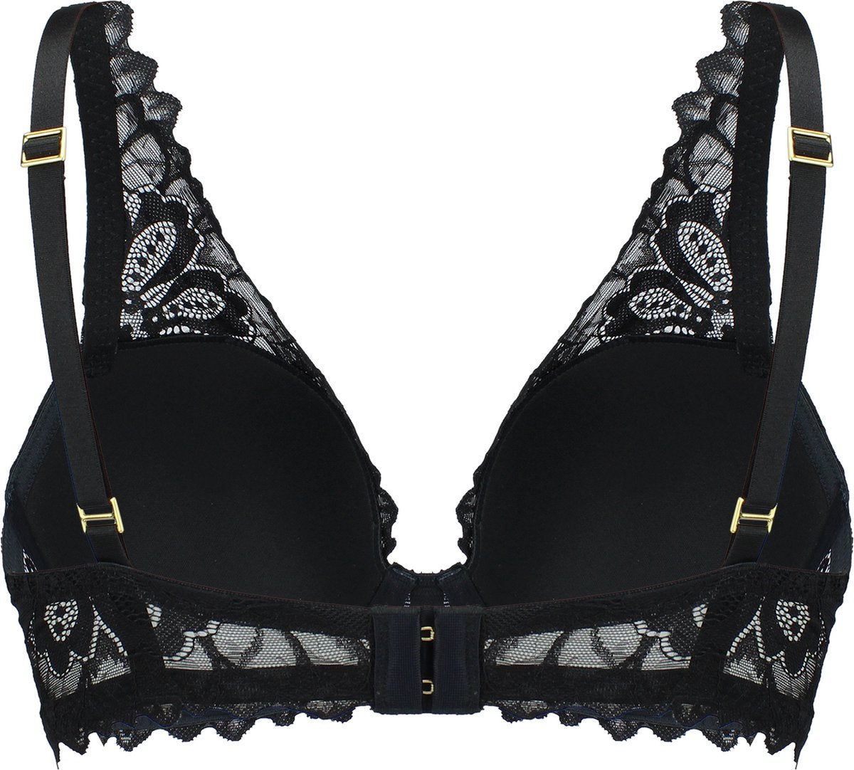  SAPPH - Flora Voorgevormde BH Zwart - Maat 80B - Zwart - Met Beugel - Dames