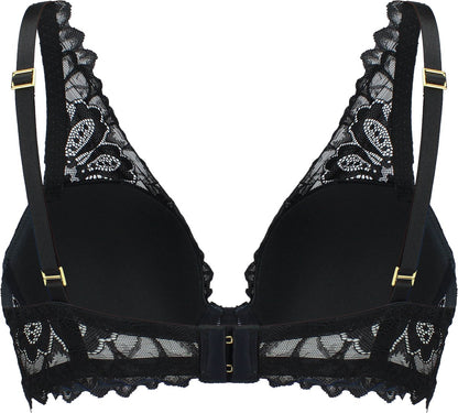  SAPPH - Flora Voorgevormde BH Zwart - Maat 80B - Zwart - Met Beugel - Dames