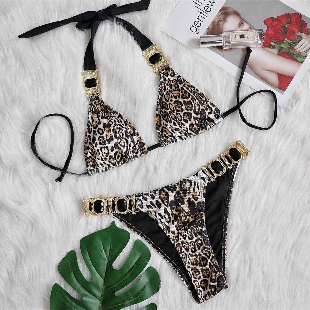 Merkloos Zomer Uitverkoop - Trendy Bikini - Juwelen Bikini's - Bikini - Strandmode - Hippe BikiniSuper Sale!