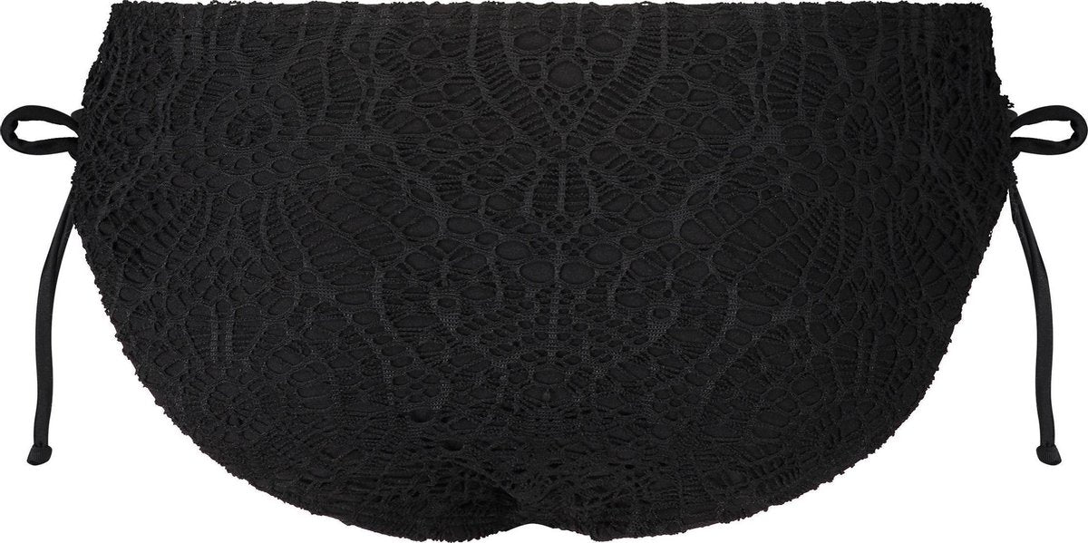  Hunkemöller Dames Badmode Rio Bikinibroekje Crochet - Zwart - Maat M