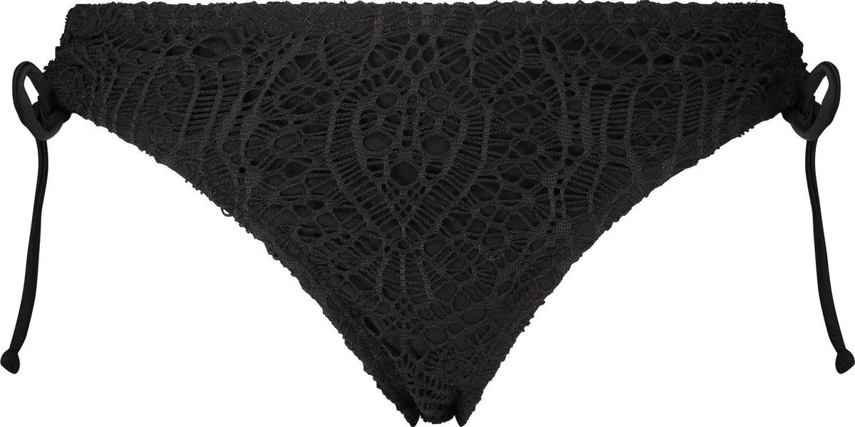  Hunkemöller Dames Badmode Rio Bikinibroekje Crochet - Zwart - Maat M