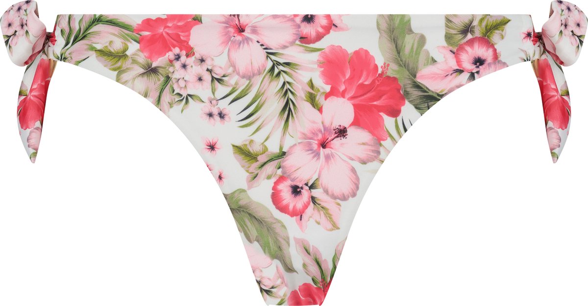  Hunkemöller Dames Badmode Bikinibroekje Tropical - Wit - Maat M