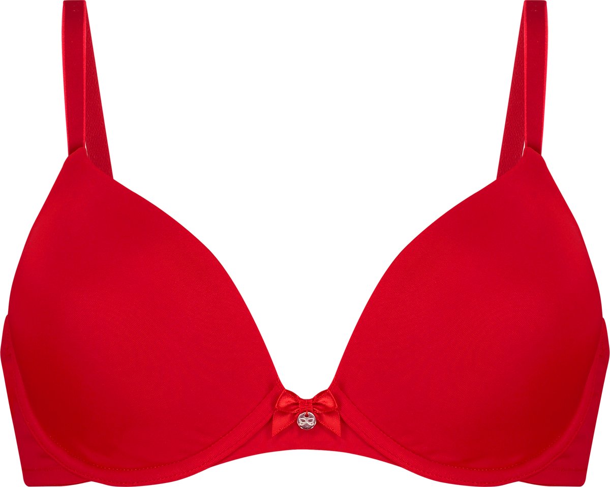  Hunkemöller Dames Lingerie Voorgevormde Beugel Bh Plunge - Rood - Maat A75