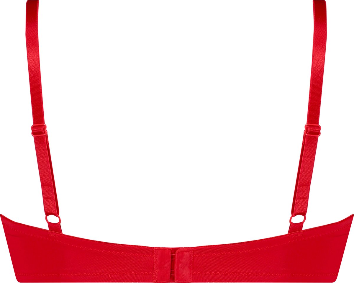  Hunkemöller Dames Lingerie Voorgevormde Beugel Bh Plunge - Rood - Maat A75