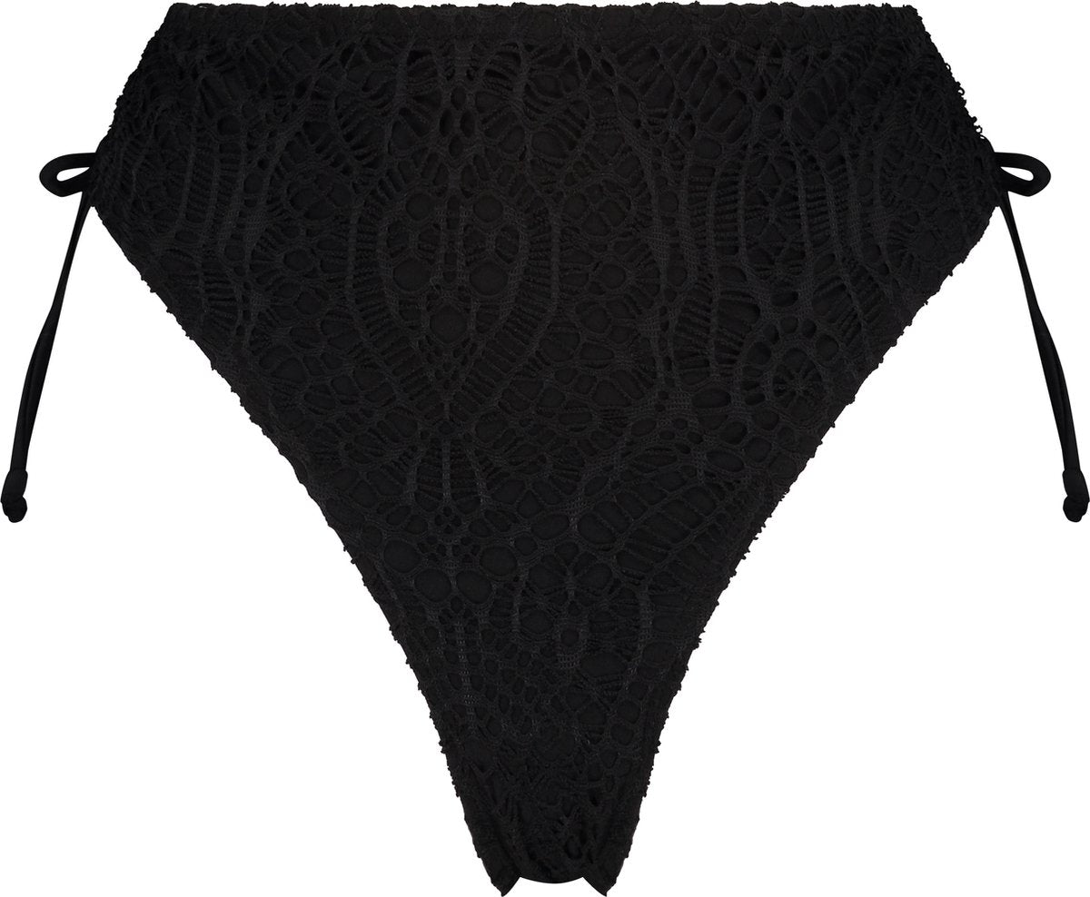  Hunkemöller Dames Badmode Rio Bikinibroekje Crochet - Zwart - Maat M