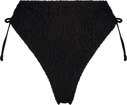  Hunkemöller Dames Badmode Rio Bikinibroekje Crochet - Zwart - Maat M