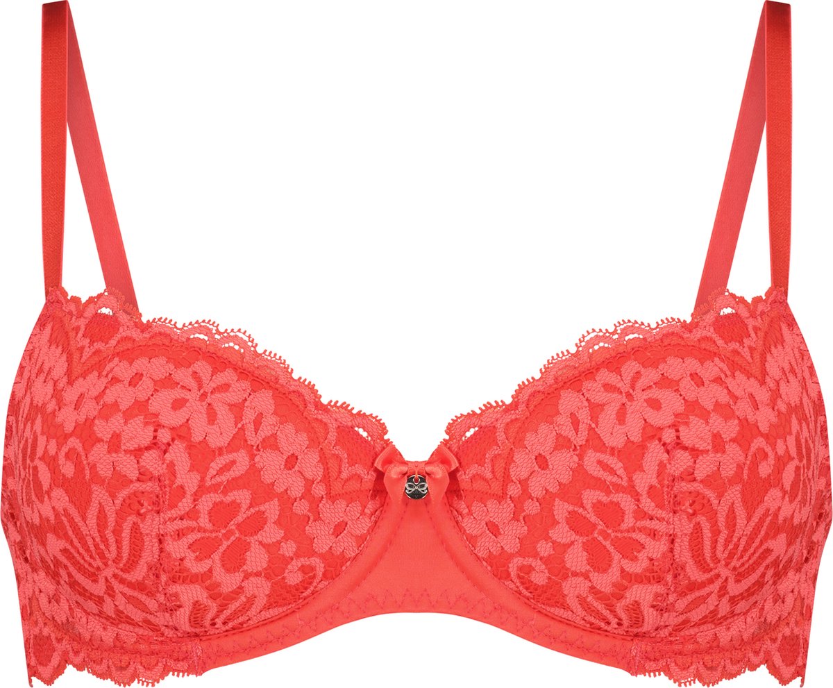  Hunkemöller Dames Lingerie Voorgevormde Beugel Bh Rose - Rood - Maat C75
