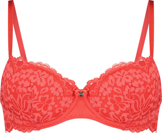  Hunkemöller Dames Lingerie Voorgevormde Beugel Bh Rose - Rood - Maat C75