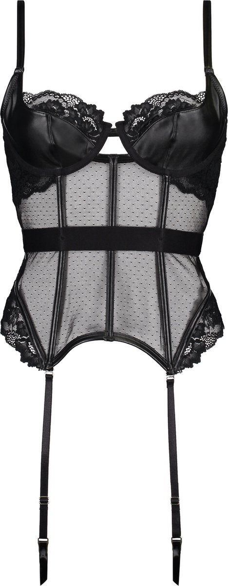  Hunkemöller Dames Lingerie Bustier Nyke - Zwart - Maat B80
