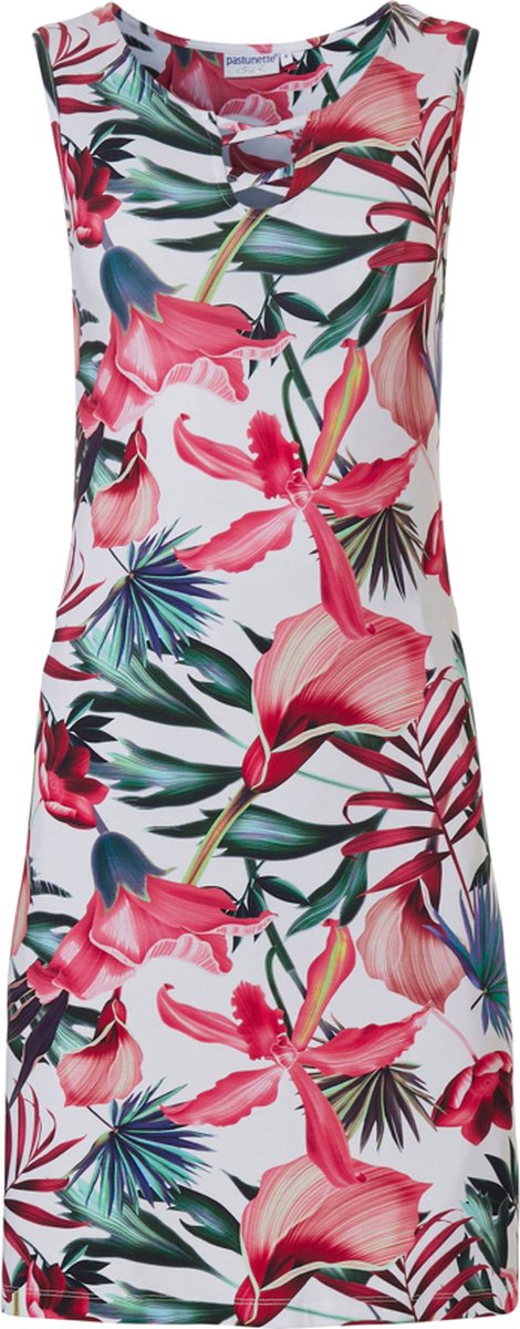  Pastunette Beach - Exotic - Jurk - Wit/Meerkleurig - Maat L