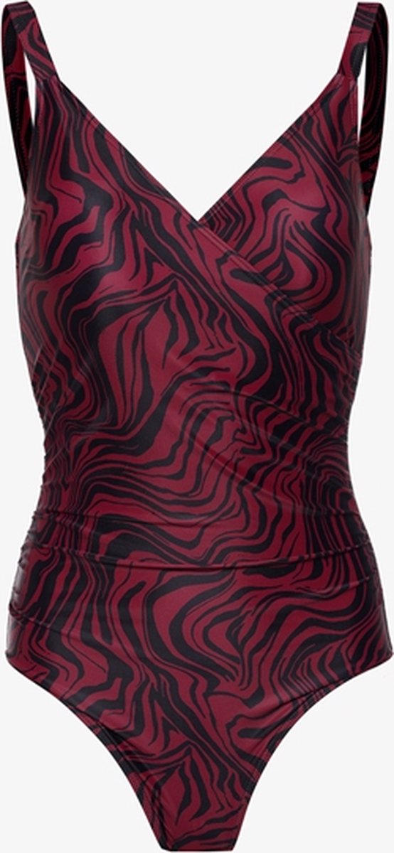  Osaga Dames Badpak Met Print - Rood - Maat L