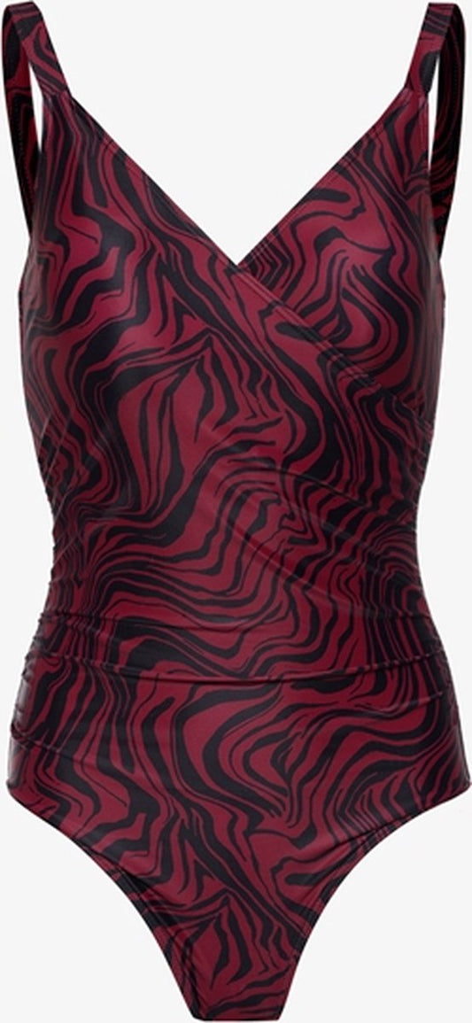  Osaga Dames Badpak Met Print - Rood - Maat L
