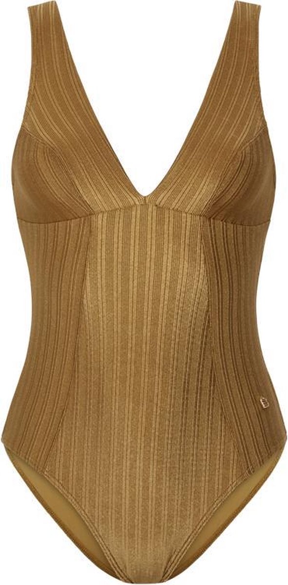  Beachlife Dull Gold V-hals Badpak - Dames - Maat 36F