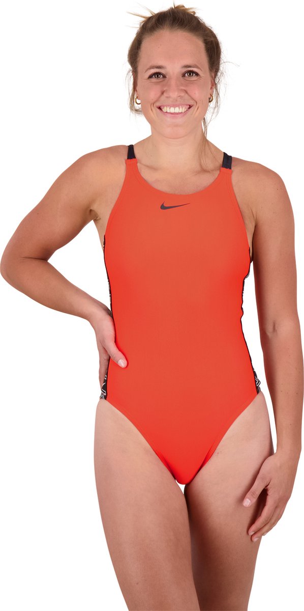 Nike Swim FASTBACK Badpak - BRIGHT CRIMSON - Vrouwen - Maat 38