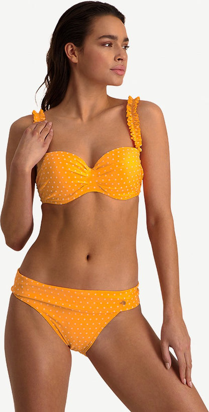  Beachlife Velvet Dot Omslag Bikinibroekje - Oranje - Gestipt