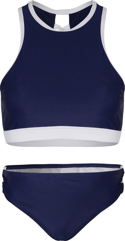  Dames Bikini Sport Met Gevlochten Detail - Navy - S