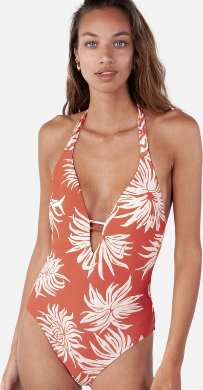  Barts Deltia Halter One Piece Rust Dames Badpak - Maat 44