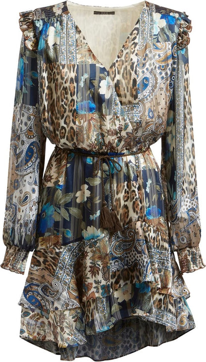  Guess Elea Dress Dames Jurk - Print- Maat M
